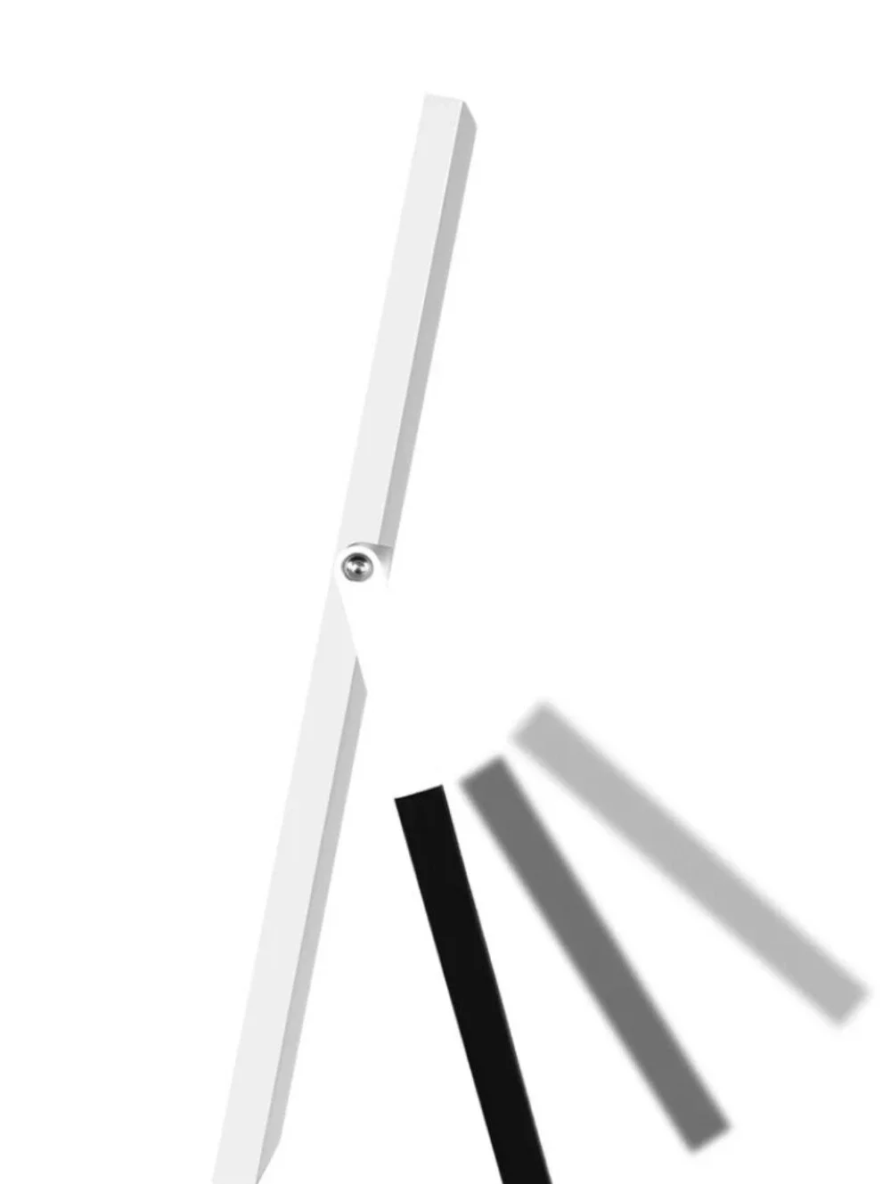 Impressions The Muse Collection Tri Tone LED Easel Makeup Mirror- White